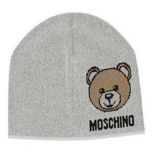 Moschino Women''s Grey Bear Beanie